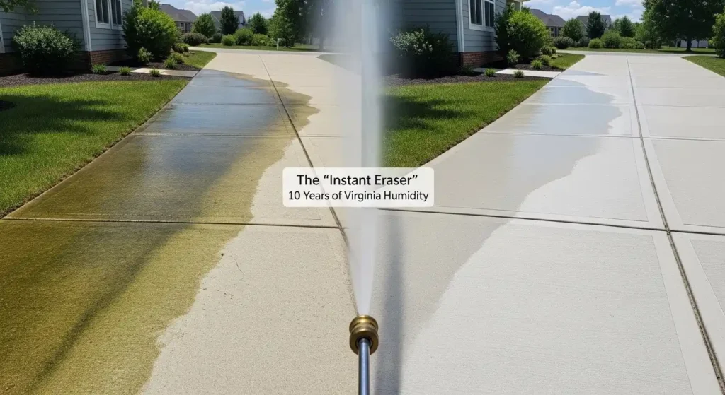 Pressure Washing: The "Instant Eraser"
