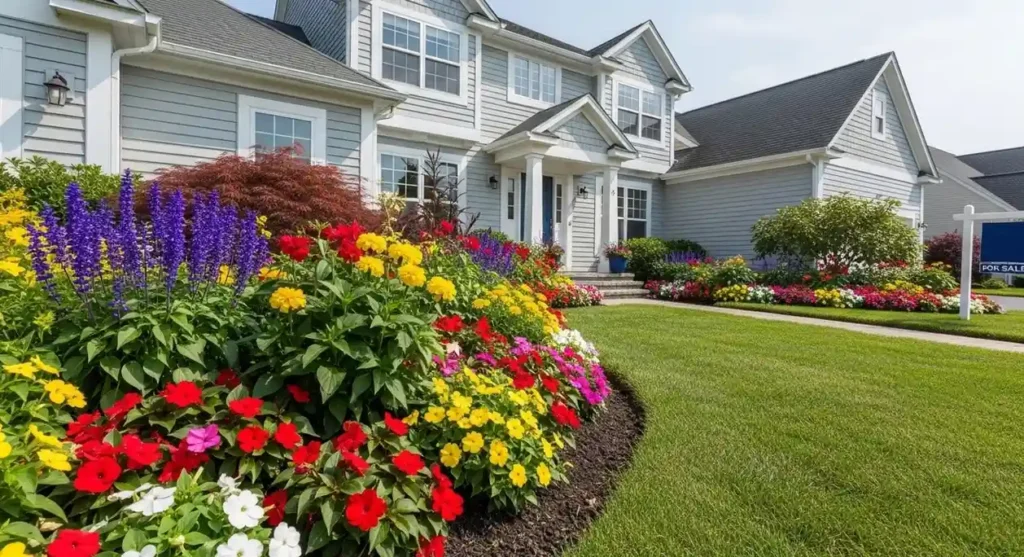 seasonal flower bed Installation