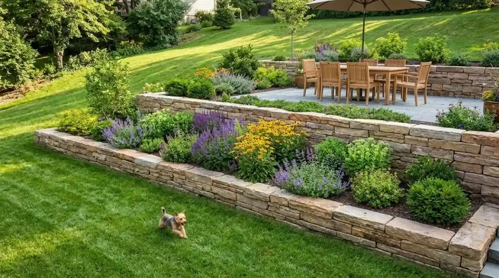 terraced garden design